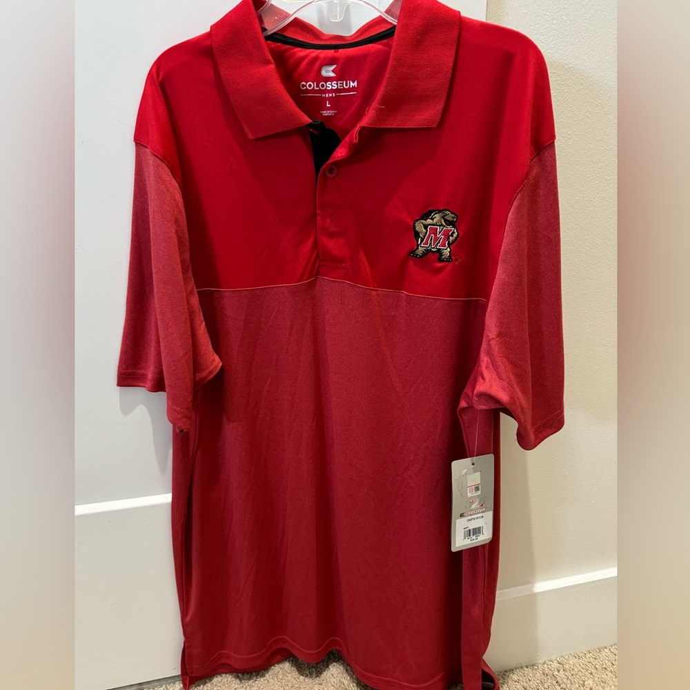 Maryland Terrapins Red Polo Shirt